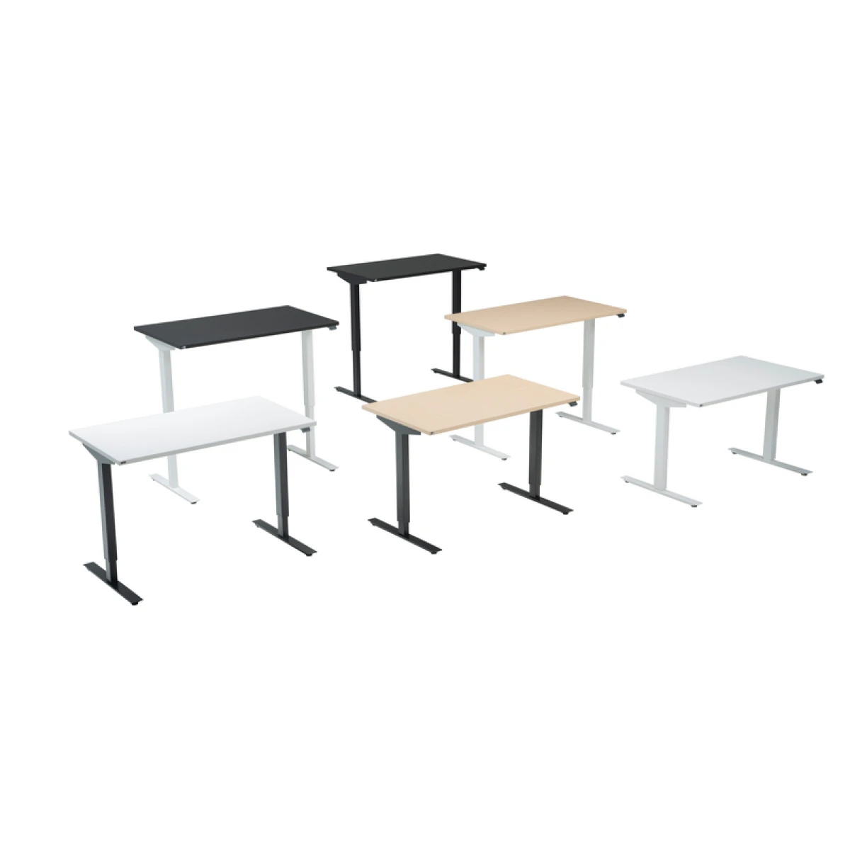 Elektriski augstumā regulējams galds Style L-veida - Image 3