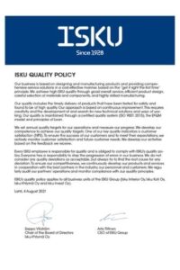 ISKU_en_Quality_policy